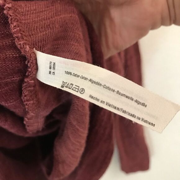 Free People Beach two body rust cocoon cowl neck tunic top XS - Picture 9 of 9